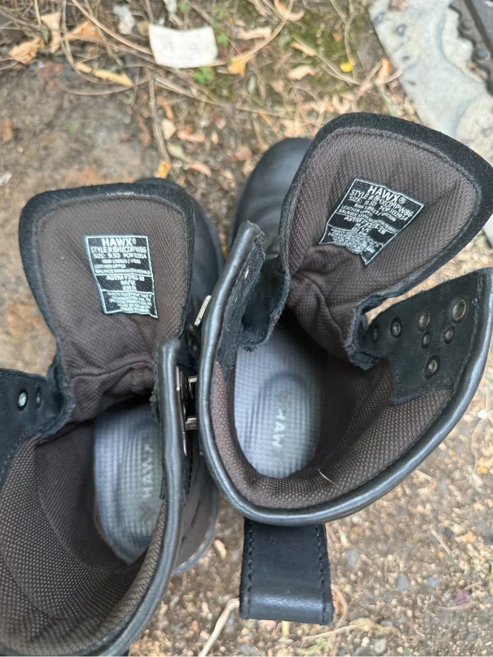 $140 HAWX Men's 8 inch Logger Composite Safety Toe Work Boots 9.5 D